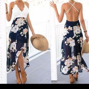 Price Drop!!! Backless Summer Maxi Dress